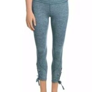 Road Runner Blue Leggings with Ankle Details sz M